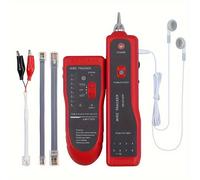 TEMU Probador de Cables de Red LAN Cat6 RJ45 UTP STP Localizador de Líneas Rastreador de Teléfono y Distancia con Tono para Diagnóstico