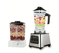 TEMU Procesador de Alimentos de Potencia con 6000W, Licuadora Multifuncional con Recipiente de 2.5 litros, Tipo Fijo, Exprimidor, Triturador de Hielo, Adecuado para Cocina, Exprimidor de Potencia