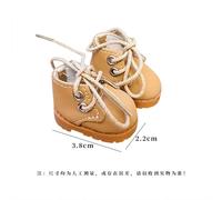 TEMU producto para de muñecas [Estilo Miniatura]: Una de casa de muñecas a 1/ zapatos pequeños de cuero marrones con cordones BJD, junto con adiciones de muebles en miniatura, para decorar una casa
