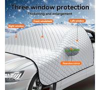 TEMU Protección de Cubierta para Parabrisas de Coche contra Nieve, Hielo, UV, , Protector de Limpiaparabrisas y Espejo, Cubierta de a Prueba de Viento para Coches, SUV