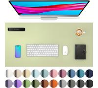 TEMU Protector de Escritorio de Cuero Sintético, Alfombrilla para Ratón, Tapete de Oficina, Antideslizante, Alfombrilla para Portátil y Escribanía