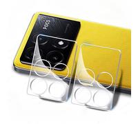 TEMU Protector de lente de vidrio templado de 2 piezas para Xiaomi POCO X6/Pro/X5/Pro, completamente transparente, de a , película de cámara resistente a rayones