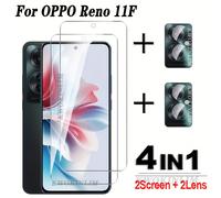TEMU Protector de Pantalla 4 en 1 HD de Vidrio Templado Reno11F para Oppo Reno11 F 5G Cristal Protector de Lente de Cámara En Reno11 Reno 11F 11 F F11 5G 2024 Cristal