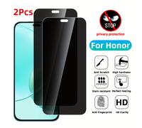TEMU Protector de pantalla de vidrio templado de dos piezas, compatible con Honor 400 / 200 Lite / 400 Lite, resistente a arañazos, y fácil de instalar, película de privacidad