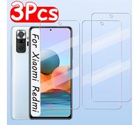 TEMU Protector de Pantalla de Vidrio Templado para Xiaomi Redmi Note 10/Note 10s/Note 10 Pro, Antiarañazos, HD Transparente - Paquete de 3 Unidades