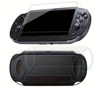 TEMU Protector de pantalla HD para PSV1000/PSV2000 con vidrio templado y película trasera resistente a los arañazos HD para PlayStation Vita 1000