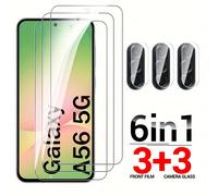 TEMU Protector de Pantalla y Lente de Cámara A56 [3+3] 6 en 1, Vidrio Templado 9H para for Samsung Galaxy A56 5G 2025 A16 A26 A36, 6.7", Compatible con for Samsung A56 SM-A566B/DS