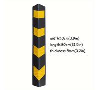 TEMU Protectores de Esquina Reflectantes Anticolisión: Tiras de Advertencia de Ángulo para Mayor Seguridad en Estacionamientos, Almacenes y Comerciales, 31.5in