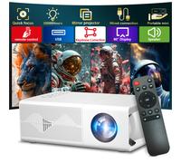 TEMU Proyector Mini Portátil para Cine en Casa 2025, Soporta Proyección 3D, HD Video, Compatible con USB/Smartphone/PC, Ideal para , Hogar y Oficina, Regalo
