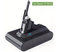 TEMU PRSZ Batería para Dyson V7 4000mAh 21.6V Li-ion, Batería de Repuesto para la Serie de Aspiradoras Dyson V7 SV11 con Herramienta Animal Esponjosa