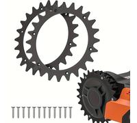 TEMU Púas de plástico para robot cortacésped Worx S& 205 mm, púas para ruedas de robot cortacésped con 12 tornillos, mejora de para robot cortacésped