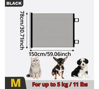 TEMU Puerta Retráctil Anti-Cat para Mascotas - Acabado Mate Duradero, Diseño Extendido, Sin Montaje Requerido, para Gatos y Perros, , Herrajes Industriales, Uso Doméstico/Para los de Mascotas