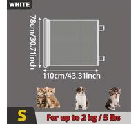 TEMU Puerta Retráctil Anti-Cat para Mascotas - Acabado Mate Duradero, Diseño Extendido, Sin Montaje Requerido, para Gatos y Perros, , Herrajes Industriales, Uso Doméstico/Para los de Mascotas