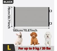 TEMU Puerta Retráctil Anti-Cat para Mascotas - Acabado Mate Duradero, Diseño Extendido, Sin Montaje Requerido, para Gatos y Perros, , Herrajes Industriales, Uso Doméstico/Para los de Mascotas