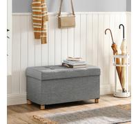 TEMU Puff Almacenaje, 38,1 x 76,1 x 40,1 cm, Almacenaje, Soporta 300 kg, para , Dormitorio, Entrada