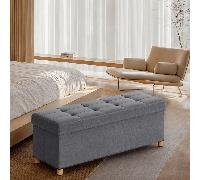 TEMU Puff Almacenaje, 38 x 110 x 40 cm, Almacenaje, Soporta 300 kg, para , Dormitorio, Entrada