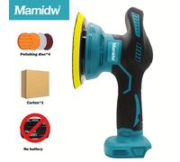 TEMU Pulidora Eléctrica Inalámbrica con Pantalla Digital de 8 Velocidades, Máquina de Encerado Automático y Amoladora de Disco para Batería Makita 18V