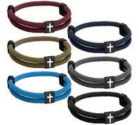 TEMU Pulsera cruzada trenzada de cuerda milanesa ajustable con piezas, disponible en varios colores. Una pulsera que es un regalo considerado, para cualquier persona, incluyendo , , .