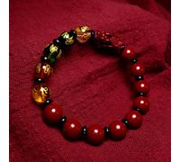 TEMU Pulsera de la con Amuletos de Natural Pi Xiu para Hombres y Mujeres, Estilo Étnico Elegante, Regalo para Fiestas de Carnaval