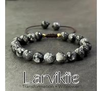 TEMU Pulsera de Labradorita Natural - la Transformación, Mineral una Aura | Diseño Ajustable. Como Regalo Mismo O Para Tu Novio - Accesorio Diario Elegante Se a Varios .