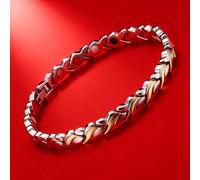 TEMU Pulsera magnética para mujer con cierre de de acero inoxidable | Diseño moderno y único, adecuada para uso diario y fiestas, regalo ideal para Navidad, Año , Día de San Valentín