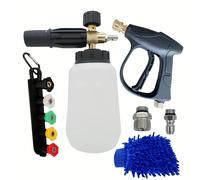 TEMU Pulverizador de Espuma PA de Presión, Juego de Pulverizador de Espuma PA para Uso Doméstico, Pulverizador con Boquilla, Pulverizador de Espuma para con Interfaz de Conexión Rápida 3/8 M22-14