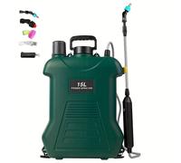 TEMU Pulverizador de jardín de 15L a batería, pulverizador eléctrico de mochila, adecuado para , malezas y patios, con 5 boquillas de pulverización, manguera retráctil y correa ajustable