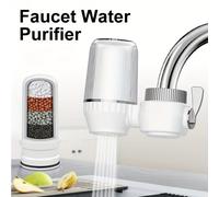 TEMU Purificador de agua con de filtro de cerámica, filtro de agua para grifo, no requiere electricidad ni baterías, adecuado para suministros de cocina y baño