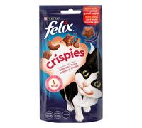 TEMU Purina Felix , Snack para gato adulto, para Gato con Salmón y Trucha, Pack de 8 bolsas de 45g