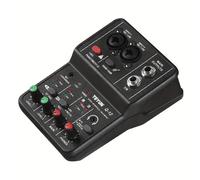 TEMU Q12 Interfaz de Audio Portátil Profesional de 2 Tarjeta de Sonido Mezclador USB Adecuado para Grabación de Guitarra y