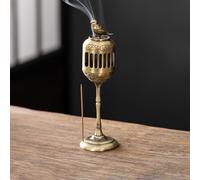 TEMU Quemador de Incienso de Aleación Creativa de , Pequeña Estufa de Aromaterapia de Auspiciosa para Decoración del Hogar y Sala de Té, Quemador de Incienso, Decoración de Sala de Té