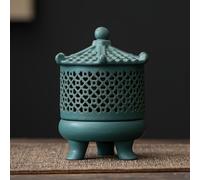 TEMU Quemador de Incienso de Cerámica Vintage de - Soporte de Aromaterapia de Retroceso para Decoración del Hogar, Sin Aroma