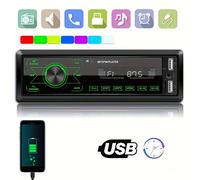 TEMU Radio de Coche Estéreo 1DIN con Audio Digital y , Reproductor de MP3 de 12V con Soporte para USB/SD/AUX-IN