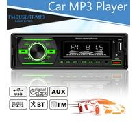 TEMU Radio de coche universal 1 DIN Estéreo FM Inalámbrico Reproductor de audio MP3 Teléfono móvil Digital USB/SD con entrada Auxiliar en el salpicadero