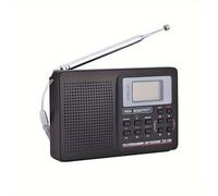 TEMU Radio portátil digital FM, de radio de banda completa con sintonización digital de sonido FM/AM/SW, con despertador, radio portátil AM FM SW pequeña con estado de /bloqueo de ( de paso 10k)