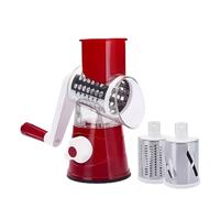 TEMU Rallador Multifunción + Picadora de Verduras, Trituradora Manual Cuchillas Intercambiables de Acero Inoxidable - Sin Batería, Fácil de Limpiar para Papas, Zanahorias y Queso