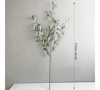 TEMU Rama Artificial Realista de con Aceitunas Falsas - Rama Larga de Plástico Ideal para Decoración Navideña, de Mesa , Decoración - Frutas y Hojas Falsas