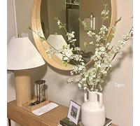 TEMU Ramo de flores artificiales de 39 pulgadas color crema con , de planta de , de mesa florales para y regalos de decoración del hogar