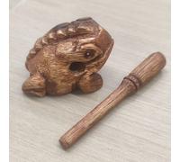 TEMU Rana de Madera Adecuada para Tambores y Percusión - Rascador Musical, que Sonido de Madera, Instrumento Tradicional Africano y para Festivales