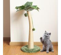 TEMU Rascador para Gatos con Hoja de de " y de Escalada - Construcción Duradera de Fibra de Madera, Ideal para Gatos de Interior