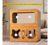 TEMU Rascador Vertical para Gatos y para Gatos, Villa para Gatos de Capa Extra Grande, Tabla de Rascar Duradera y Sin Pelusa.