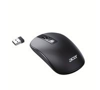 TEMU Ratón Inalámbrico Acer, 2.4Ghz con USB, Tecnología de Seguimiento Óptico de 1600DPI, 4 Botones, Ratón Portátil, Silencioso y No Interfiere, Diseño Ergonómico