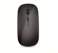 TEMU Ratón inalámbrico ambidiestro óptico 2.4G, alimentado por batería, receptor USB, compatible con Windows 10, portátil para portátil, PC, escritorio, MacBook - Sin función de carga, tema conciso