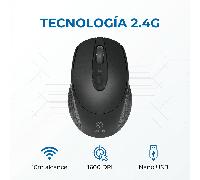 TEMU Ratón Silencioso Inalámbrico WOOX para Trabajo - Conexión 2.4G Estable, 3 Niveles DPI Ajustable ( 1600), USB Nano, Compatible con Múltiples Sistemas y Portátiles, Ideal para , y Uso Diario