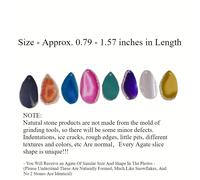 TEMU Rebanadas de Surtidas - Colgantes de Piedras Preciosas Genuinas, Ideales para la Fabricación de Joyas - Suministros para Cuentas, Sets de Cuentas, Cristales