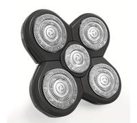 TEMU Recargas de cuchillas FlexSeries: cuchillas de repuesto rotativas de acero inoxidable flexible, afiladas y frescas para afeitadoras eléctricas de cabeza. Duraderas y de larga duración.