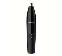 TEMU Recortador de Nariz Philips Serie 1000 - Acero Inoxidable, Lavable y Autolimpiante, Diseño Ergonómico, Batería (AA No Incluida) para Afeitado , Cuchillas de Calidad