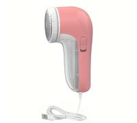 TEMU Recortador de Pelusa Eléctrico Rosa para Ropa, Cortapelusas y Recortadora de Algodón con Cuchillas de Acero Inoxidable Reemplazables para Sofás y Prendas