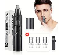 TEMU Recortador Eléctrico de Nasal para Mujeres y Hombres - Removedor Eficiente e Indoloro del nasal, auricular con Función Afeitado Facial/Cejas, 1 Batería AA (Baterías No Incluidas), Regalo Ideal