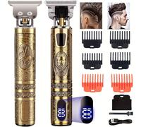 TEMU Recortadora de Cabello para Hombres, Recortador Profesional Inalámbrico con Carga USB, Máquina de Afeitar Eléctrica con 6 y Pantalla LCD, Juego de Cortar Pelo, Regalo para Hombres